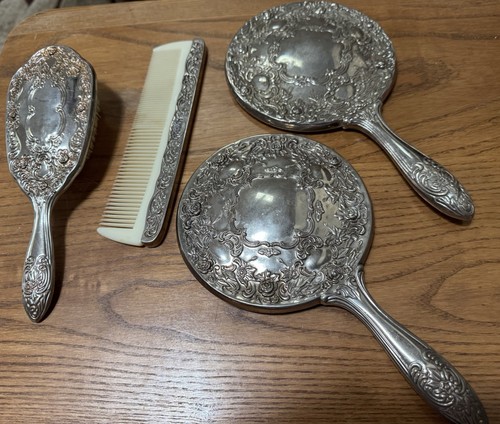 Vintage ornate silver tone - vintage, silver-tone